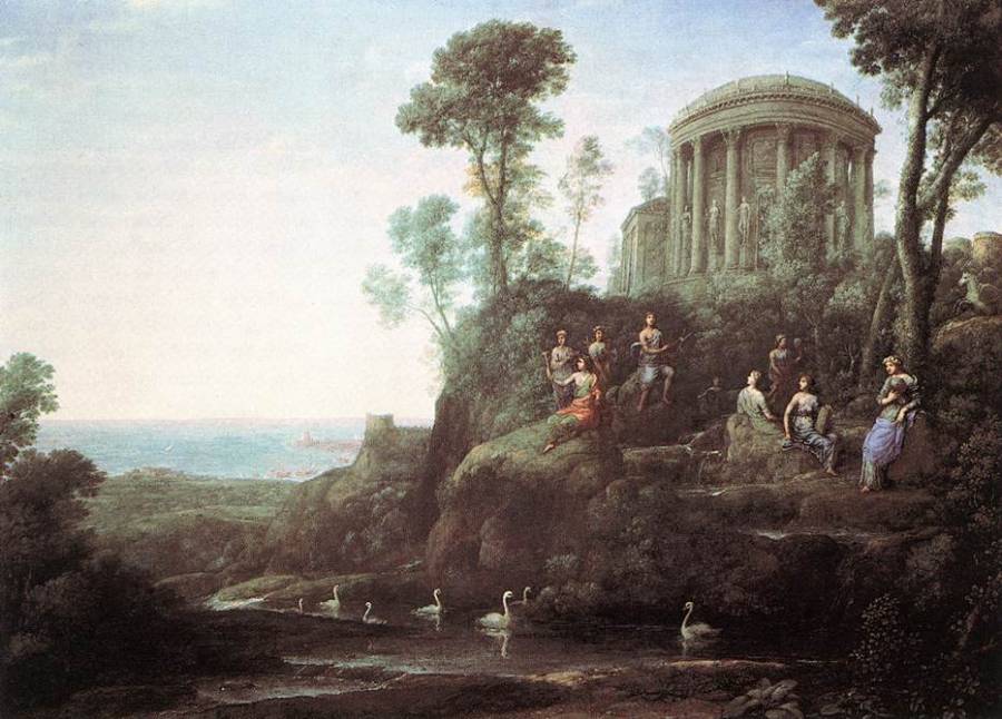 Lorrain Claude - Apollon et les Muses sur le Mont Helion (Parnassus).jpg